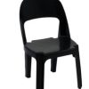 Alpine Plastic Chair - Black 375mm H