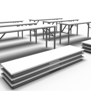 FOLD-UP TRAINING TABLE 16MM TOP