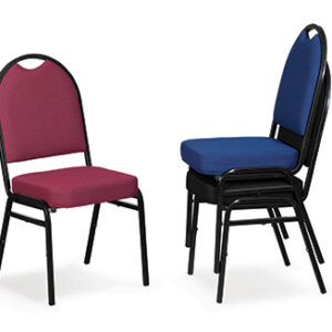 Banquet Half Back Chair - Stackable, Contract Fabric (701010)
