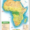 Africa General Educational Map (1200*900mm)