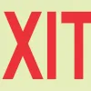 PHOTOLUMINESCENT 190MM SAFETY SIGN -E5-ARROW LEFT+EXIT — Progress Office Furniture Durban
