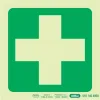 PHOTOLUMINESCENT 190MM SAFETY SIGN -E7-GREEN CROSS — Progress Office Furniture Durban