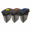 Janitorial bin recycling Set of 3 - Plastic — Progress Office Furniture Durban