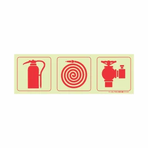 PHOTOLUMINESCENT 190MM SAFETY SIGN-F23-FIRE EXTINGUISHER+FIRE HOSE REEL+FIRE HYDRANT 1 PHOTOLUMINESCENT 190MM SAFETY SIGN-F23-FIRE EXTINGUISHER+FIRE HOSE REEL+FIRE HYDRANT — Progress Office Furniture Durban