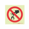 PHOTOLUMINESCENT 190MM SAFETY SIGN - F25-WATER PROHIBITED AS EXTINGUISHING AGENT — Progress Office Furniture Durban