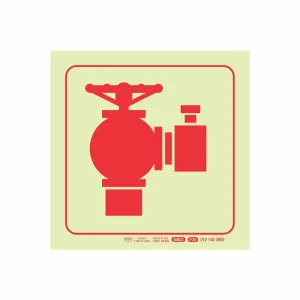 PHOTOLUMINESCENT 190MM SAFETY SIGN - F30-FIRE HYDRANT — Progress Office Furniture Durban