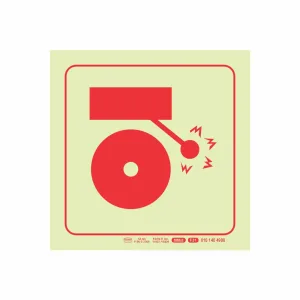 PHOTOLUMINESCENT 190MM SAFETY SIGN - F31-FIRE ALARM — Progress Office Furniture Durban