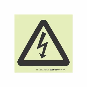 PHOTOLUMINESCENT 190MM SAFETY SIGN - F33-DANGER ELECTRIC SIGN — Progress Office Furniture Durban