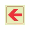 PHOTOLUMINESCENT 190MM SAFETY SIGN - F37-ARROW LEFT — Progress Office Furniture Durban