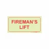 PHOTOLUMINESCENT 190MM SAFETY SIGN - F47-FIREMANS LIFT — Progress Office Furniture Durban