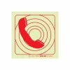 PHOTOLUMINESCENT 190MM SAFETY SIGN - F48-FIREMANS TELEPHONE — Progress Office Furniture Durban