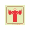 PHOTOLUMINESCENT 190MM SAFETY SIGN - F49-FIRE PUMP CONNECTION — Progress Office Furniture Durban