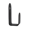 Slatted Panel Single Coat Hook Black Steel Wall Hook — Progress Office Furniture Durban