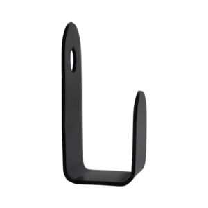 Slatted Panel Single Coat Hook Black Steel Wall Hook — Progress Office Furniture Durban