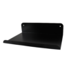 Slatted Panel Steel Shelf 300mm Black Feature Wall Shelf — Progress Office Furniture Durban