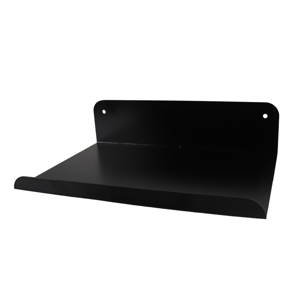 autop_APS2530 Slatted Panel Steel Shelf 300mm Black Feature Wall Shelf — Progress Office Furniture Durban