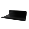 Slatted Panel Steel Shelf 600mm Black Wall Display Shelf — Progress Office Furniture Durban