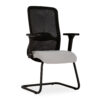 Tide Sleigh Black Frame Mesh Office Chair