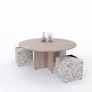BETTR 50DIA BOARDROOM TABLE ROUND-LEG 4 Entrawood MEB395102-001