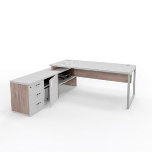 TITAN MANAGERIAL DESK INCLUDING SIDE PEDESTAL 5 Entrawood PAN201006-001