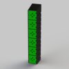 6 Tier Plastic Locker | Ecolite Green Mesh — Progress Office Furniture Durban