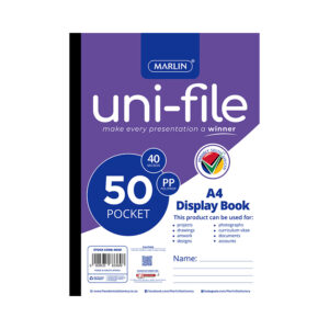 Marlin Display Book A4 Uni-file 50pg Bulk