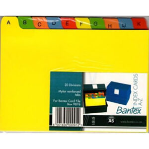 BANTEX CARD FILE BOX INDEX