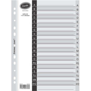 BANTEX PP A4 FILE INDEX GREY