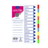 Marlin File Index Board A4 Jan-dec Bright Asst