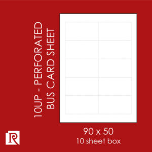 Redfern Label Business Card Board 10up 90×50.8 White 50pk 1 Redfern Label Business Card Board 10up 90×50.8 White 50pk