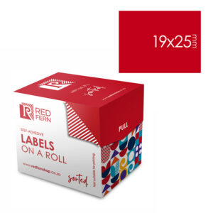 Redfern Label Colour Box 19×25 Redfern Red