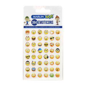 Marlin Label Faces Sheet Emoticons Asst