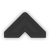 3L Office Label Sticker Photo Corners Classic Black