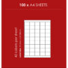 Redfern Label Laser White 45up 39.2×29.88 100’s