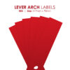 Redfern Label Lever Arch Redfern Red 12’s