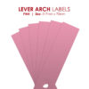 Redfern Label Lever Arch Redfern Pink 12’s