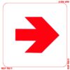 Redfern Label Signs Abs 150×150 Red Arrow