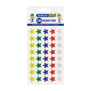 Marlin Label Stars Sheet Asst 240pk
