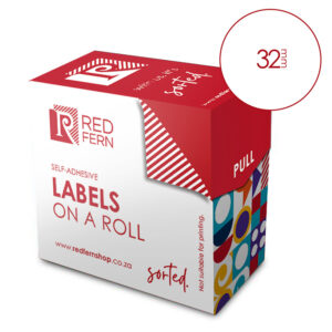 Redfern Label White Roll Redfern C32 White