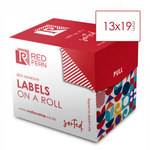 Redfern Label White Roll Redfern 13×19 White