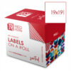 Redfern Label White Roll Redfern 19×19 White