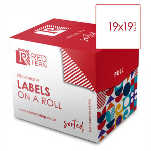 Redfern Label White Roll Redfern 19×19 White