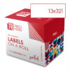 Redfern Label White Roll Redfern 32×13 White