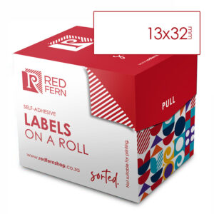 Redfern Label White Roll Redfern 32×13 White