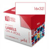 Redfern Label White Roll Redfern 16×32 White
