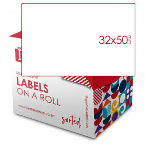 Redfern Label White Roll Redfern 32×50 White
