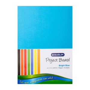 Marlin Project Board Bright A4 160g Yellow 10’s