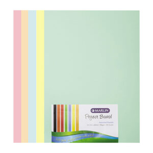 Marlin Project Board Pastel A2 160g Asst 100’s