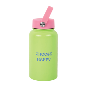Thermal Flask S/steel Choose Happy 650ml Green