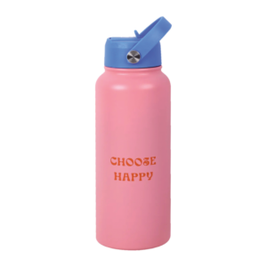 Thermal Flask S/steel Choose Happy 1L Pink